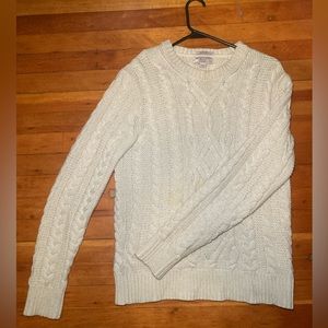 Wallace & Barnes (J. Crew) cable knit fisherman sweater